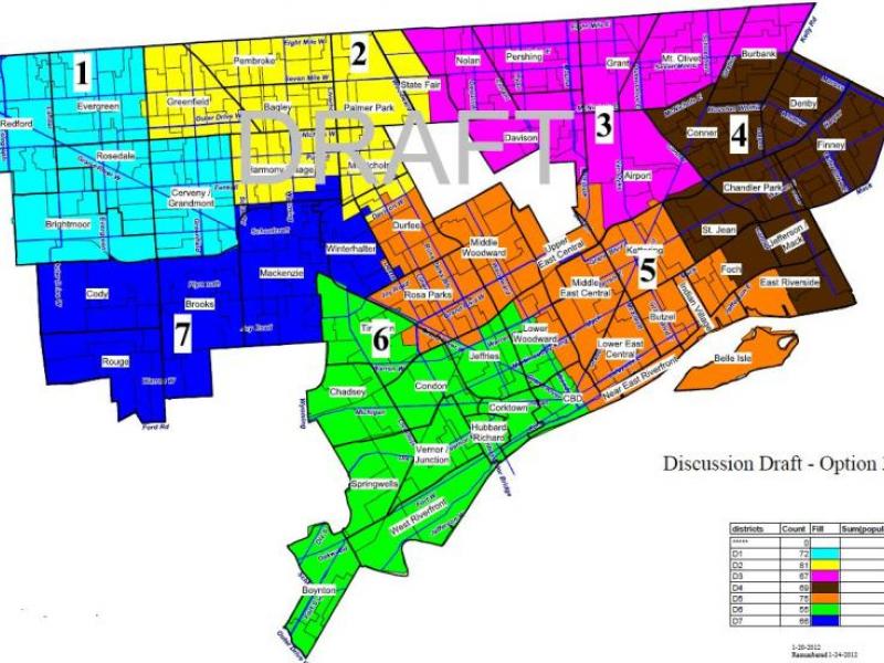 New Detroit City Council districts give downtown, Midtown 2 of 9 seats