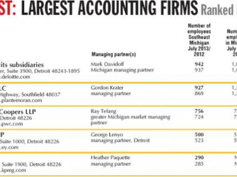 LARGEST ACCOUNTING FIRMS