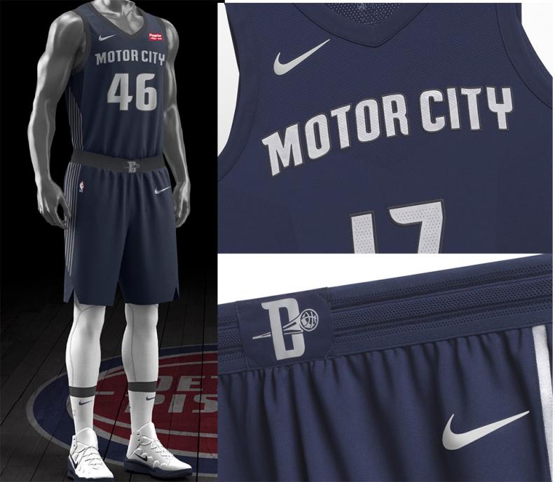 Pistons' New 'motor City' Uniforms Celebrate Return To Detroit